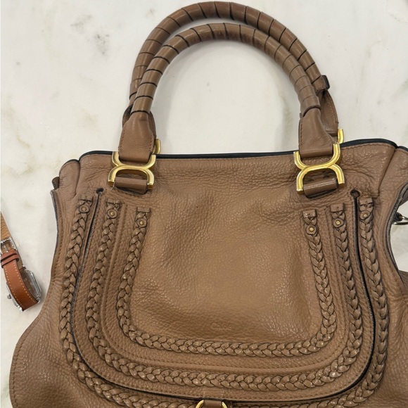 Chloe Marcie Bag with Gold Accents - Picture 5 of 6